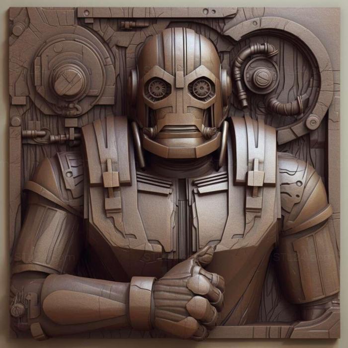 Characters (st iron giant 2, HERO_2706) 3D models for cnc